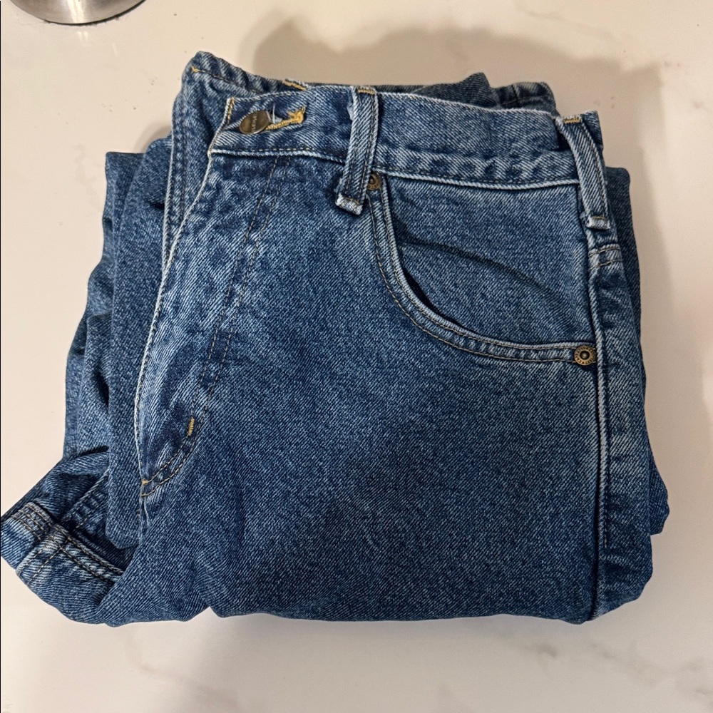Carhartt Blue Plaid Lined Jeans